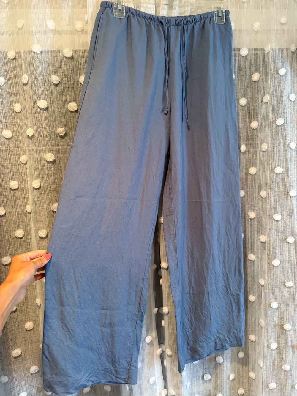 Linen blend pants
